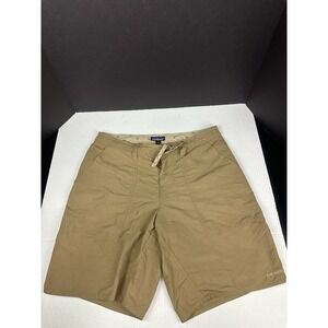 Patagonia Stand Up Wavefarer Shorts Drawstring Button Fly Men 33 Khaki 9"Inseam‎